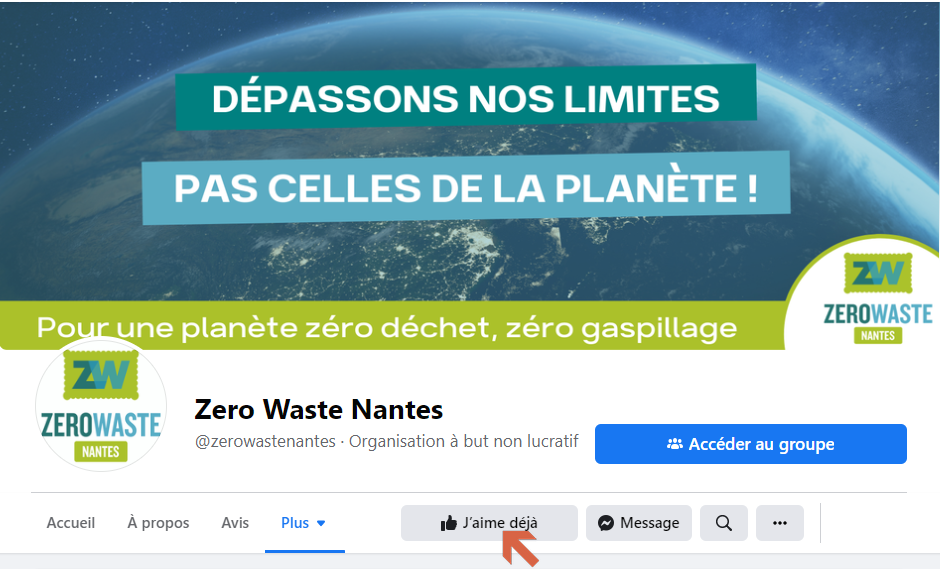Page Facebook de Zero Waste Nantes